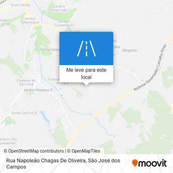 Rua Napoleão Chagas De Oliveira mapa