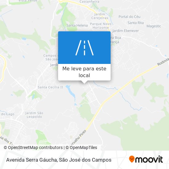 Avenida Serra Gáucha mapa