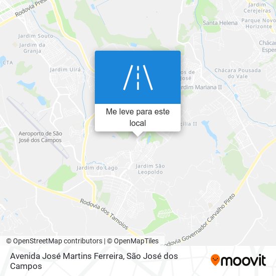 Avenida José Martins Ferreira mapa
