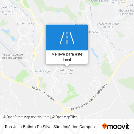 Rua Julia Batista Da Silva mapa