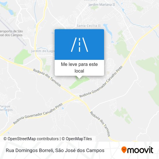 Rua Domingos Borreli mapa
