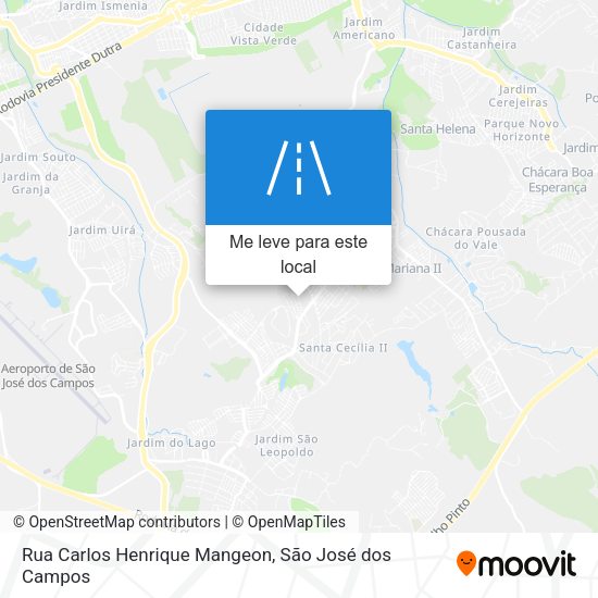 Rua Carlos Henrique Mangeon mapa