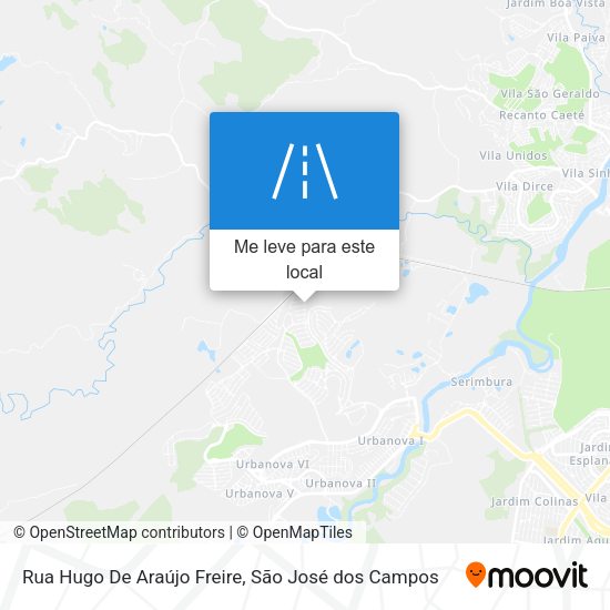 Rua Hugo De Araújo Freire mapa