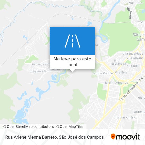 Rua Arlene Menna Barreto mapa