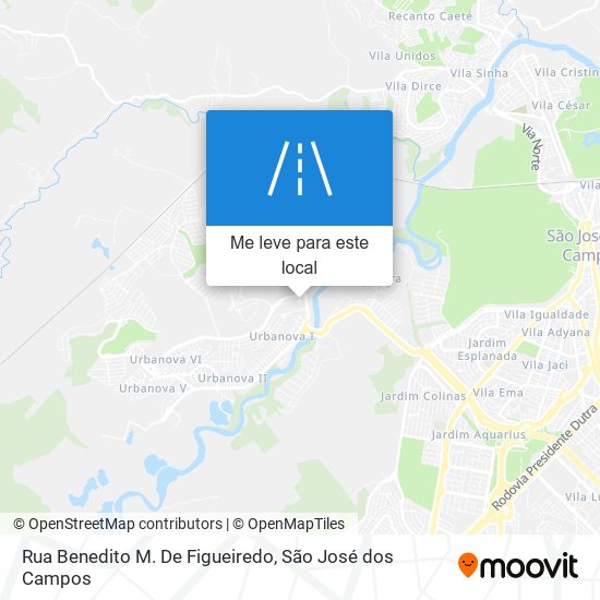 Rua Benedito M. De Figueiredo mapa