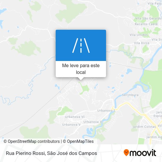 Rua Pierino Rossi mapa