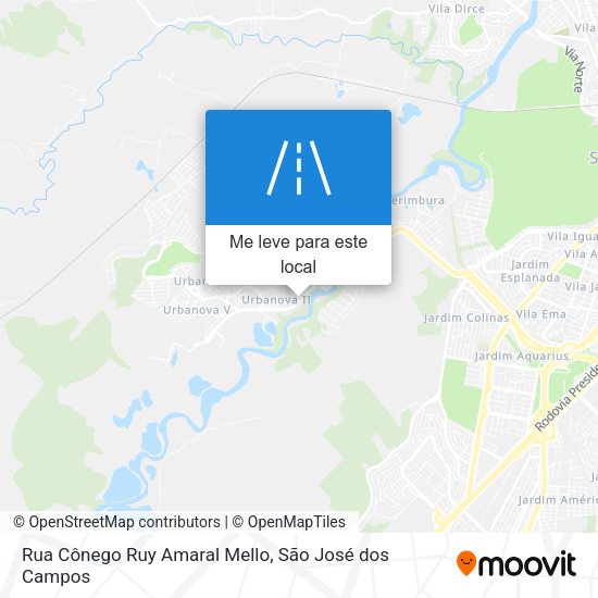 Rua Cônego Ruy Amaral Mello mapa