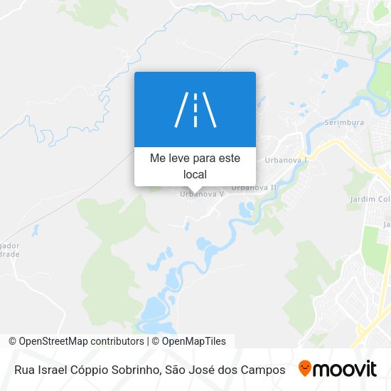 Rua Israel Cóppio Sobrinho mapa