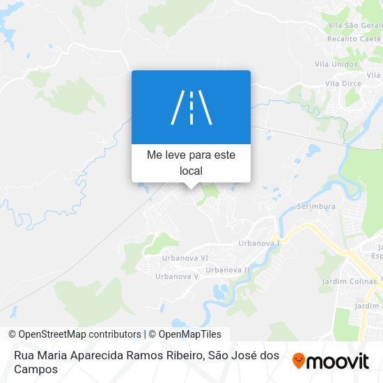 Rua Maria Aparecida Ramos Ribeiro mapa