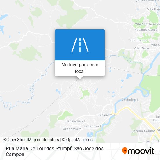Rua Maria De Lourdes Stumpf mapa