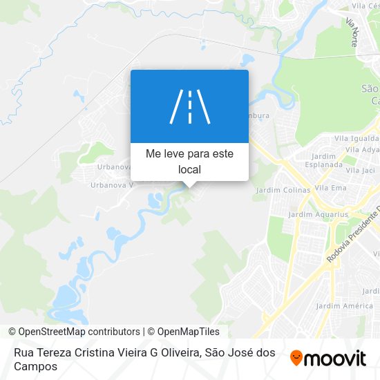 Rua Tereza Cristina Vieira G Oliveira mapa
