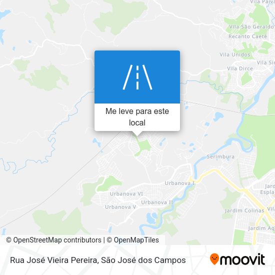 Rua José Vieira Pereira mapa