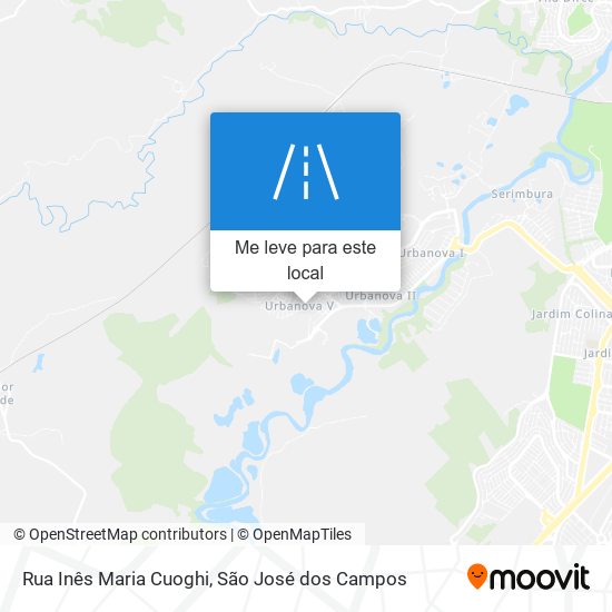 Rua Inês Maria Cuoghi mapa