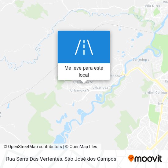 Rua Serra Das Vertentes mapa