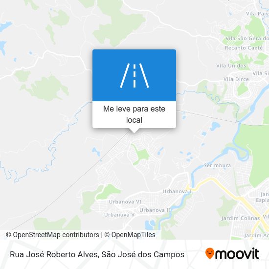Rua José Roberto Alves mapa