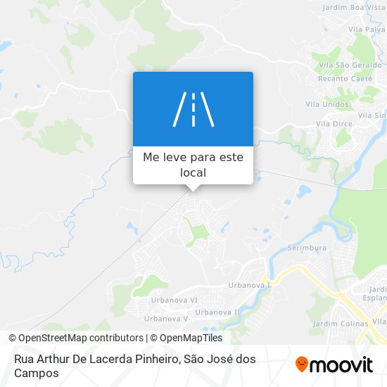 Rua Arthur De Lacerda Pinheiro mapa
