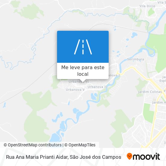 Rua Ana Maria Prianti Aidar mapa