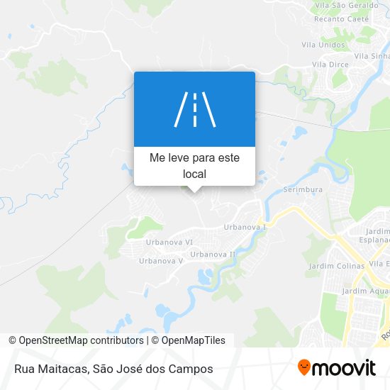 Rua Maitacas mapa