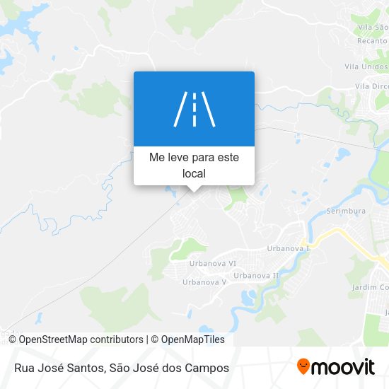 Rua José Santos mapa