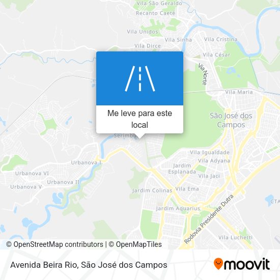 Avenida Beira Rio mapa