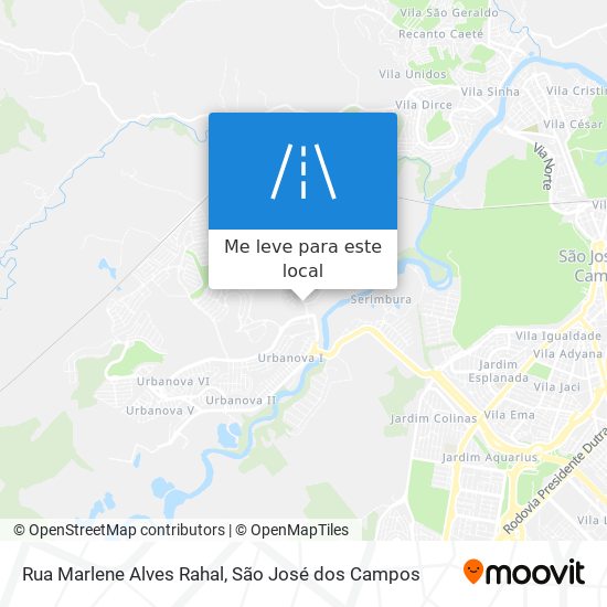 Rua Marlene Alves Rahal mapa