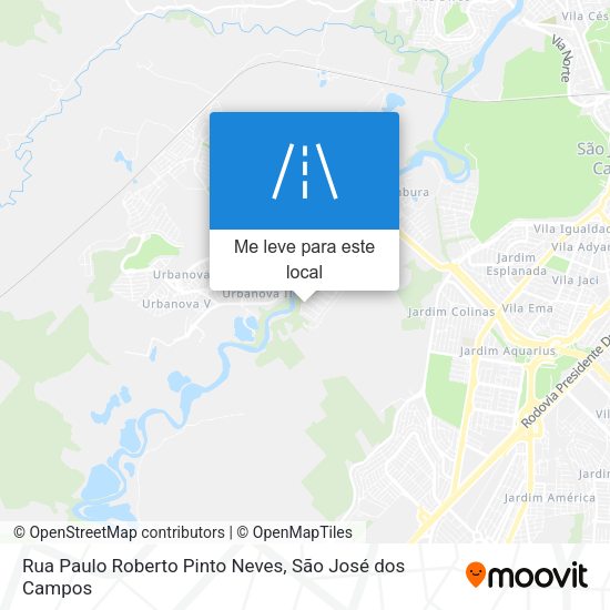 Rua Paulo Roberto Pinto Neves mapa