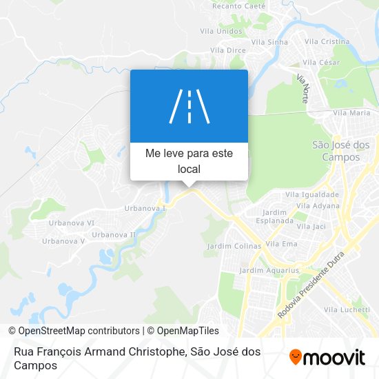 Rua François Armand Christophe mapa