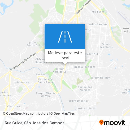 Rua Guice mapa