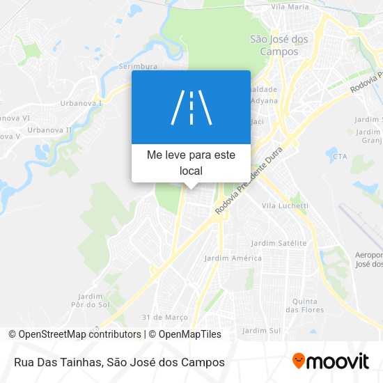 Rua Das Tainhas mapa