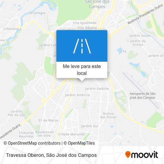 Travessa Oberon mapa