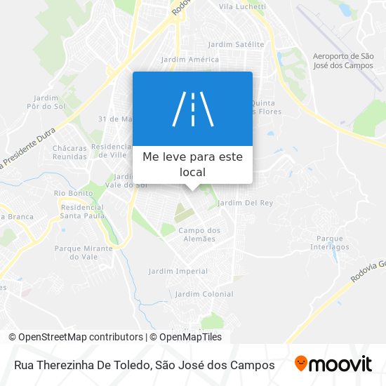 Rua Therezinha De Toledo mapa