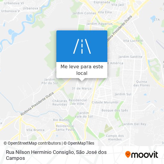 Rua Nilson Hermínio Consiglio mapa