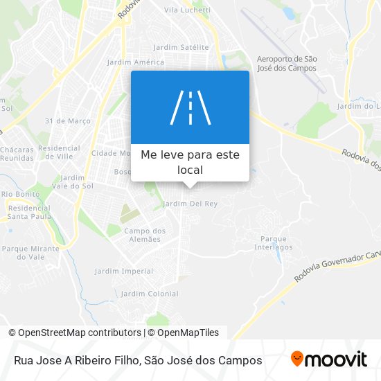 Rua Jose A Ribeiro Filho mapa