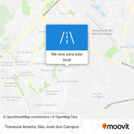 Travessa Aroeira mapa