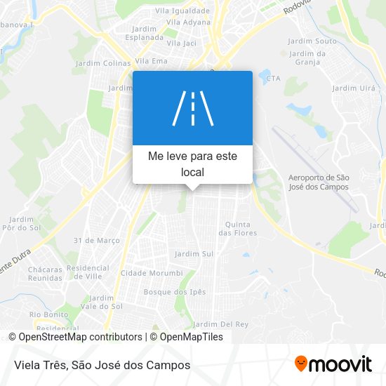 Viela Três mapa