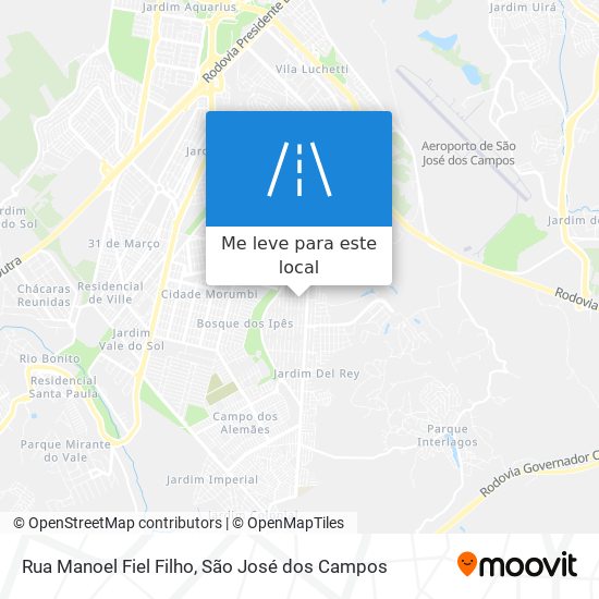 Rua Manoel Fiel Filho mapa