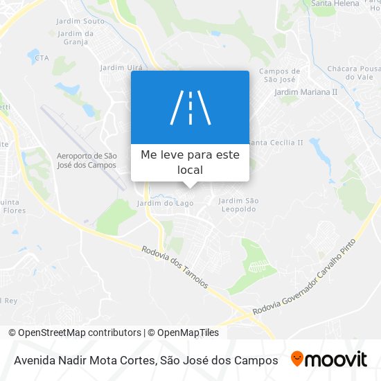 Avenida Nadir Mota Cortes mapa