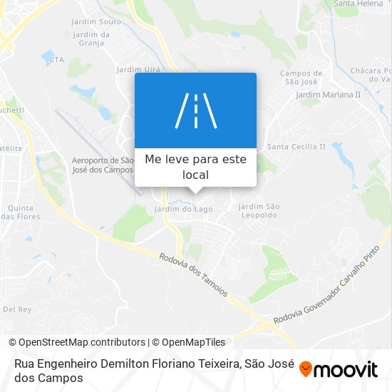 Rua Engenheiro Demilton Floriano Teixeira mapa