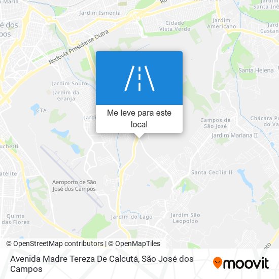 Avenida Madre Tereza De Calcutá mapa