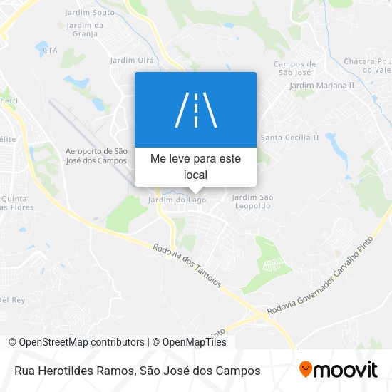Rua Herotildes Ramos mapa