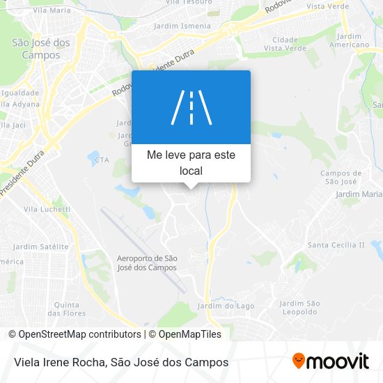 Viela Irene Rocha mapa