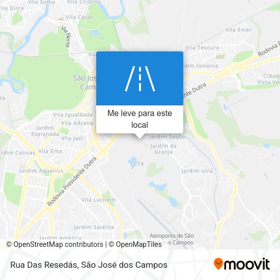 Rua Das Resedás mapa