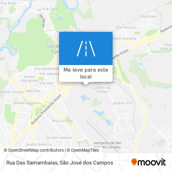 Rua Das Samambaias mapa