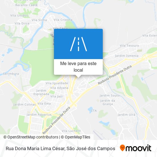 Rua Dona Maria Lima César mapa