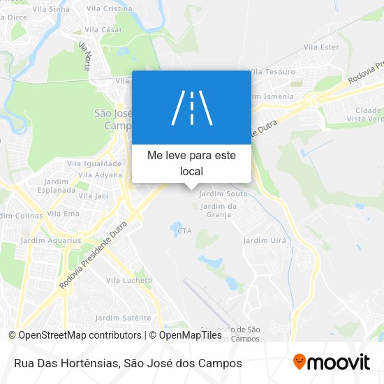 Rua Das Hortênsias mapa