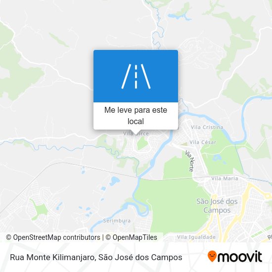 Rua Monte Kilimanjaro mapa