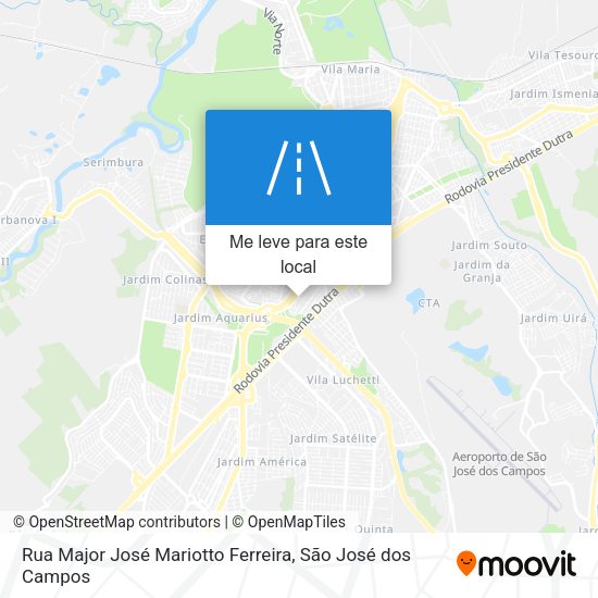 Rua Major José Mariotto Ferreira mapa