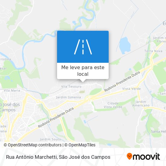 Rua Antônio Marchetti mapa