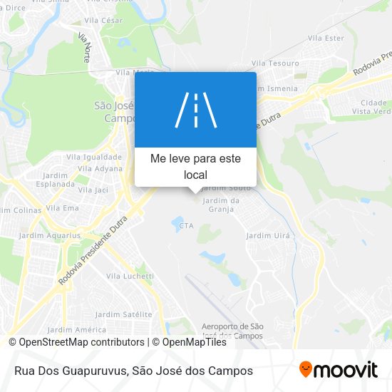 Rua Dos Guapuruvus mapa