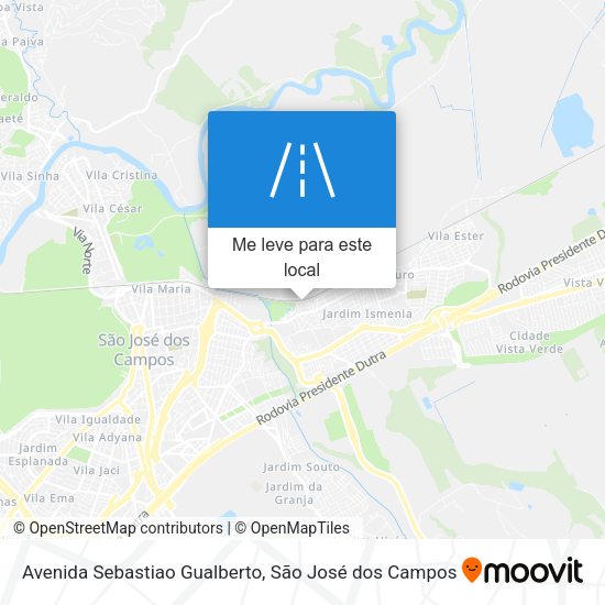 Avenida Sebastiao Gualberto mapa